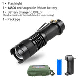 Mini LED Flashlight with Adjustable Focus