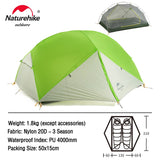 Naturehike  20D Ultralight Travel Tent