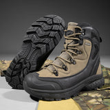 Leather Men Ankle Military Combat Boots